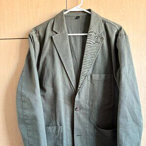 Men's J. Crew Green Cotton Blazer - Size 40 Regular